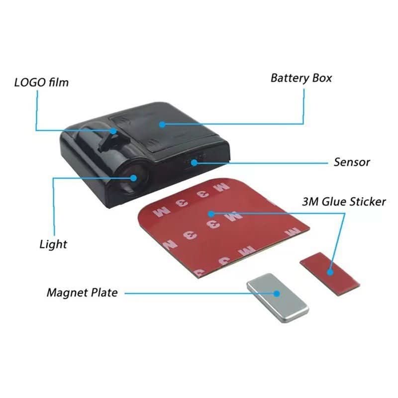 NovaBeam Wireless LED Car Door Projector — Custom Logos Upload