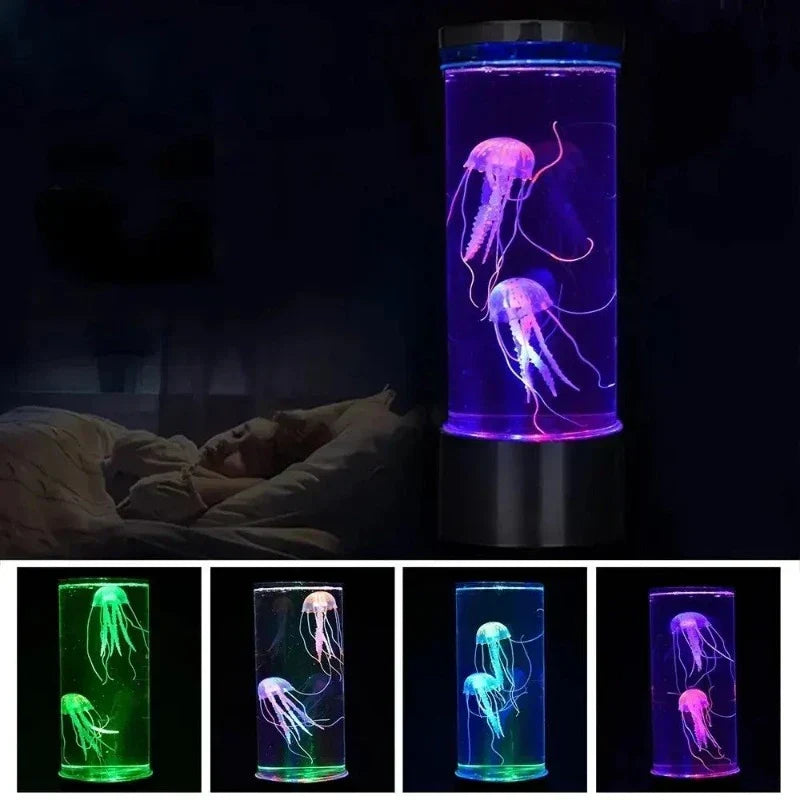 Lámpara LED oceánica con cambio de color — Luz nocturna de mesa