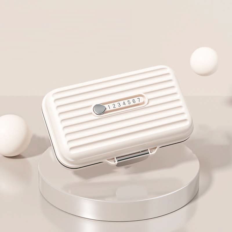 PillSafe Mini Portable Pillbox — Seven Individual Compartments, Triple Seal