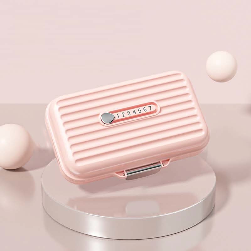 PillSafe Mini Portable Pillbox — Seven Individual Compartments, Triple Seal