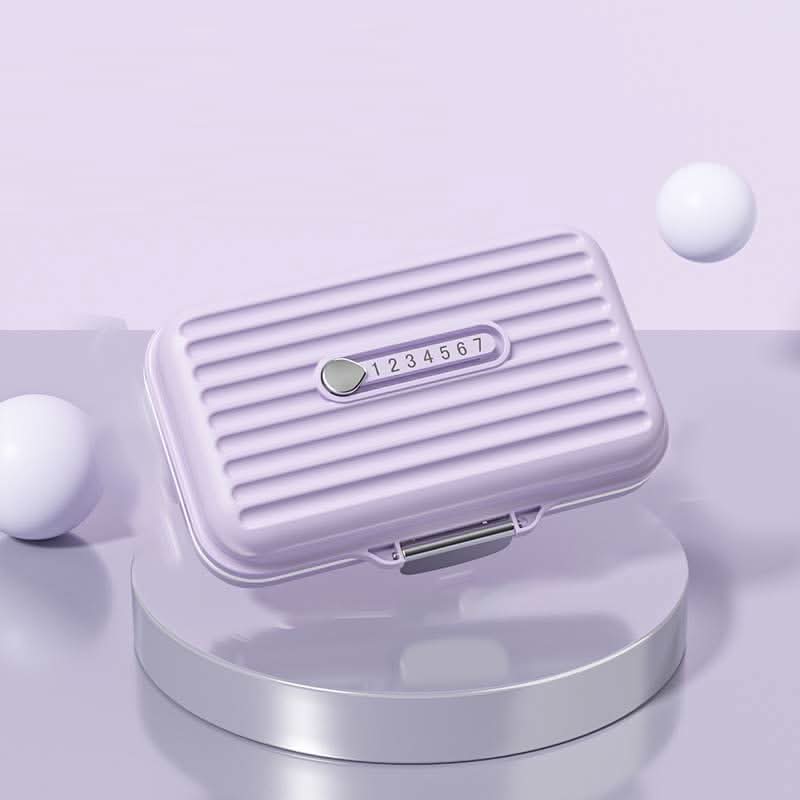 PillSafe Mini Portable Pillbox — Seven Individual Compartments, Triple Seal