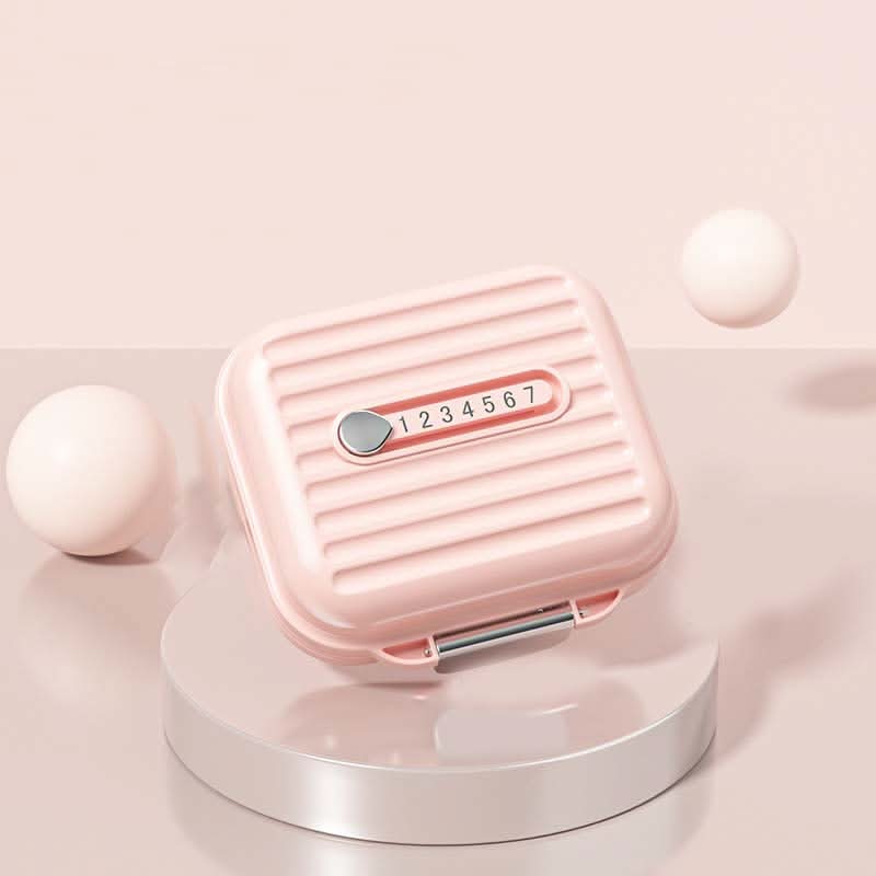 PillSafe Mini Portable Pillbox — Seven Individual Compartments, Triple Seal