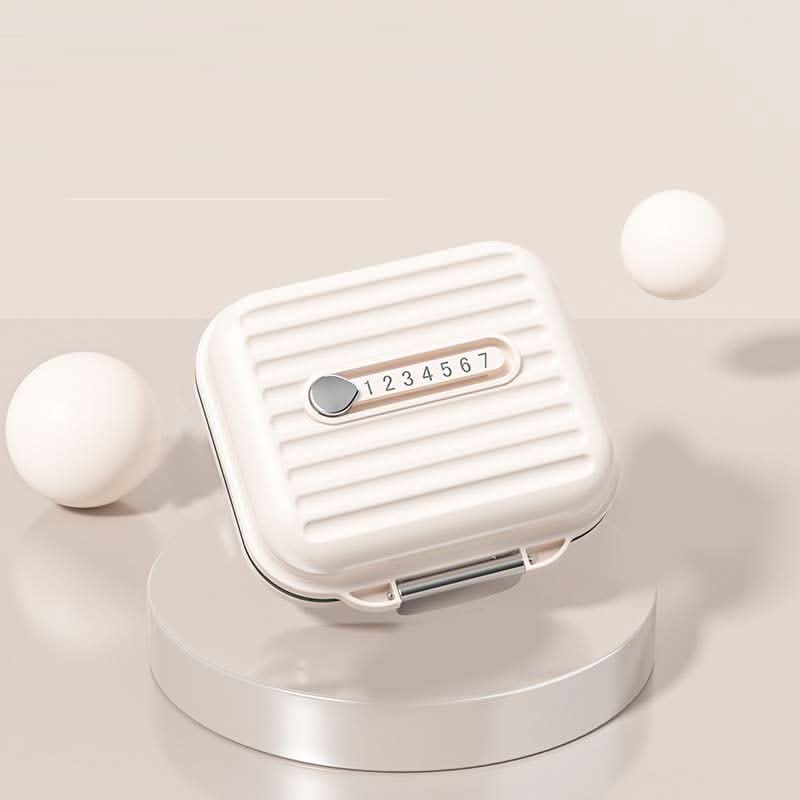 PillSafe Mini Portable Pillbox — Seven Individual Compartments, Triple Seal