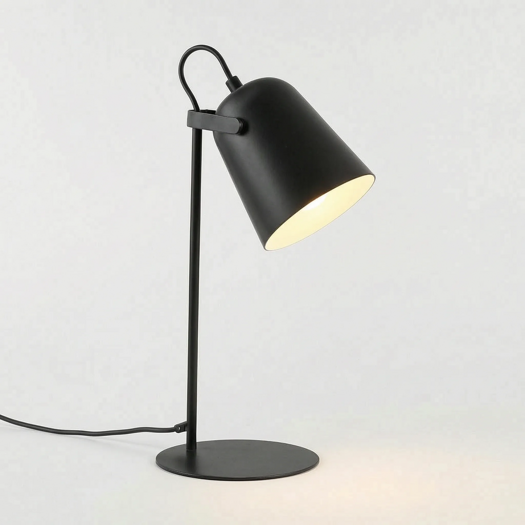 Minimalist Cone Table Lamp -  Focused Reading Light - Wildoxy