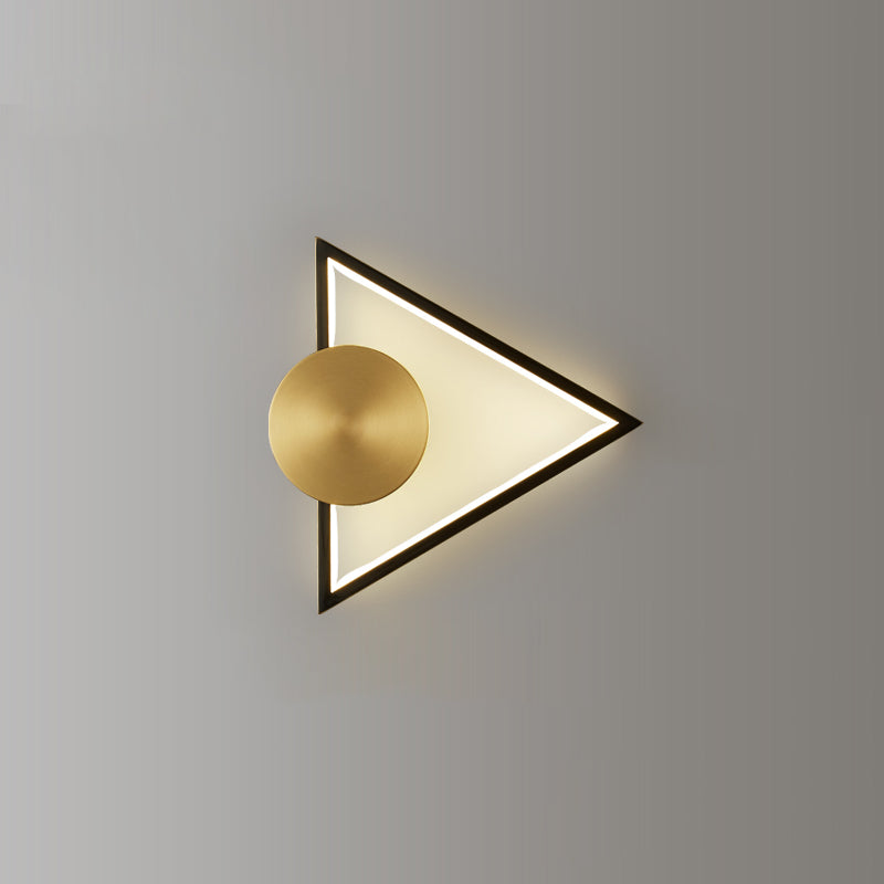 LumiForm Geometric Wall Lamp — Integrated LED Lighting