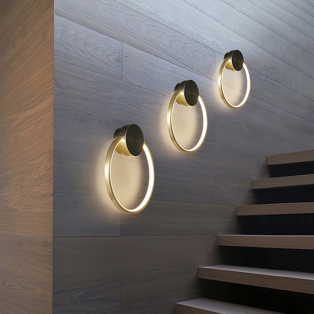 LumiForm Geometric Wall Lamp — Integrated LED Lighting