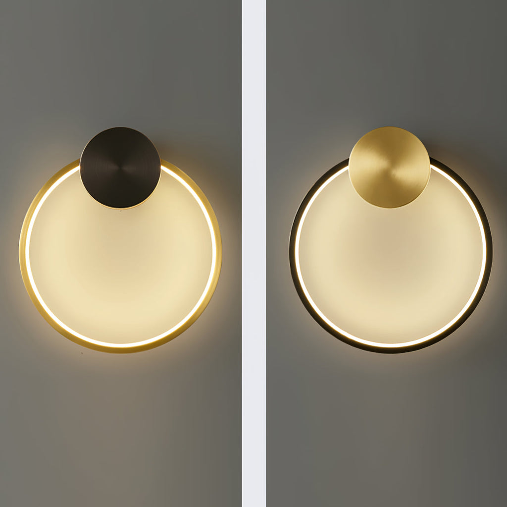 LumiForm Geometric Wall Lamp — Integrated LED Lighting