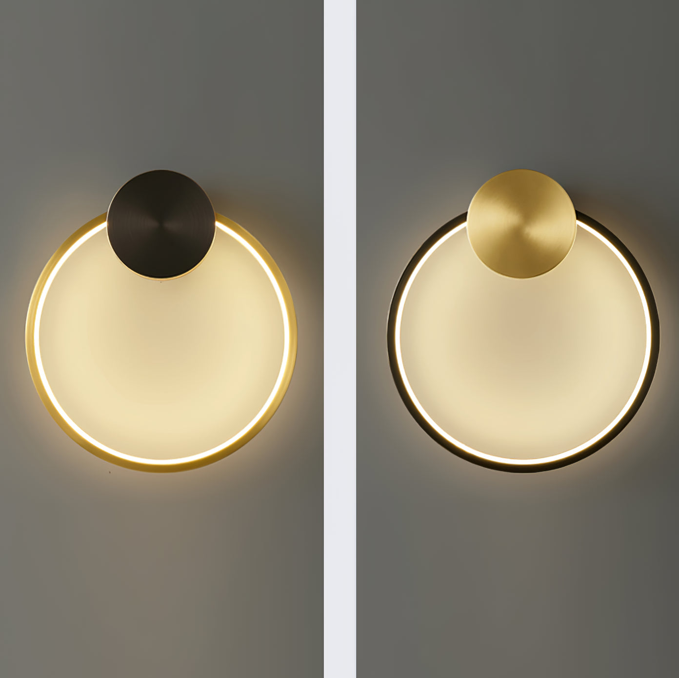 LumiForm Geometric Wall Lamp — Integrated LED Lighting