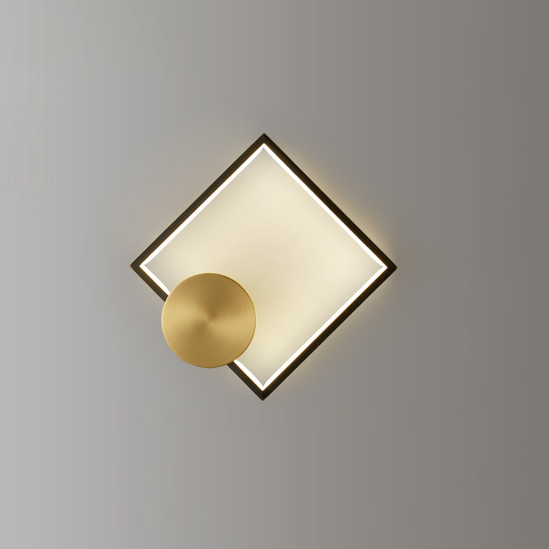LumiForm Geometric Wall Lamp — Integrated LED Lighting
