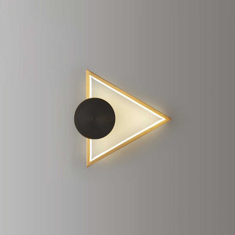 LumiForm Geometric Wall Lamp — Integrated LED Lighting