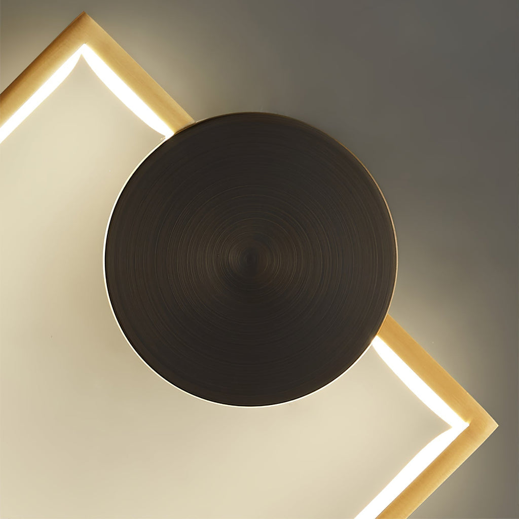 LumiForm Geometric Wall Lamp — Integrated LED Lighting