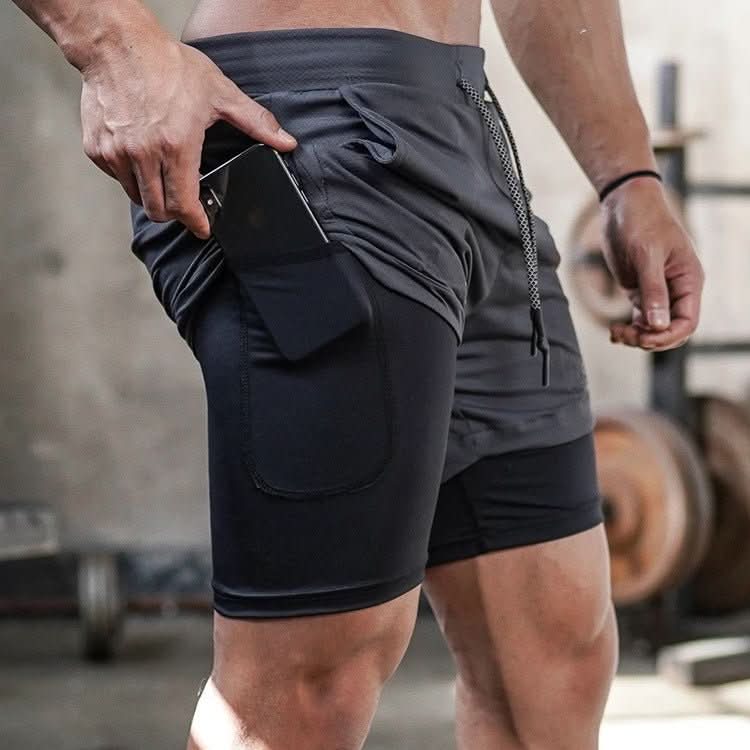 Trailcrest Men's Camo Shorts — Breathable Sporty Design, Comfortable Adjustable Fit