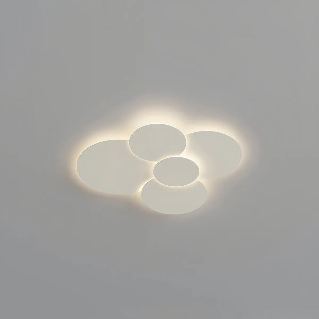 LED-loftlampe - hvide justerbare skiver, dæmpning med fjernbetjening