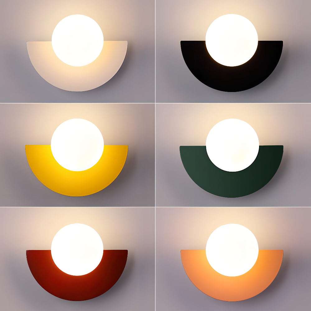 Half Moon LED Wall Lamp — Minimalist Curved Profile