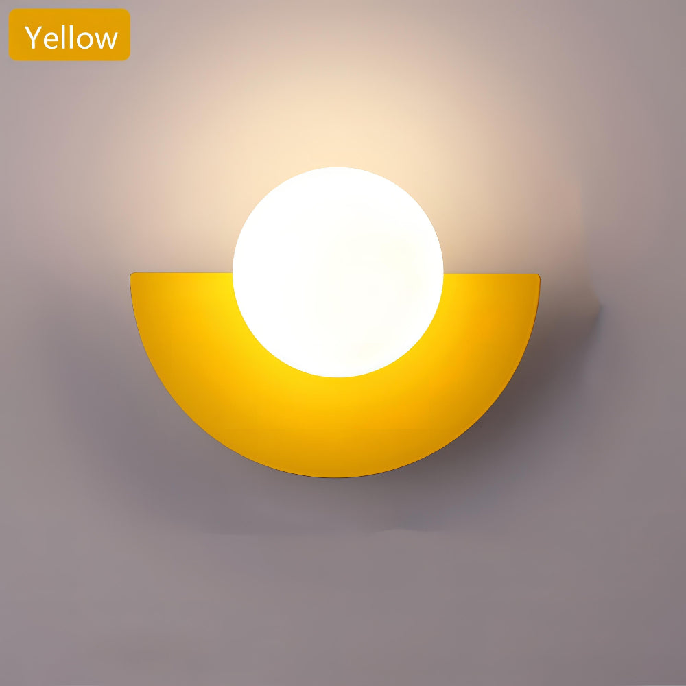 Half Moon LED Wall Lamp — Minimalist Curved Profile