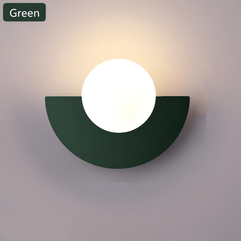 Half Moon LED Wall Lamp — Minimalist Curved Profile