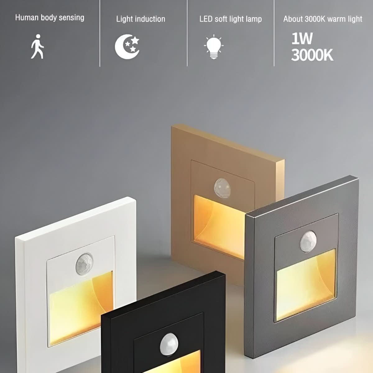 NovaGlow Slim Motion Sensor LED Wall Light — Automatic Hands-Free Illumination