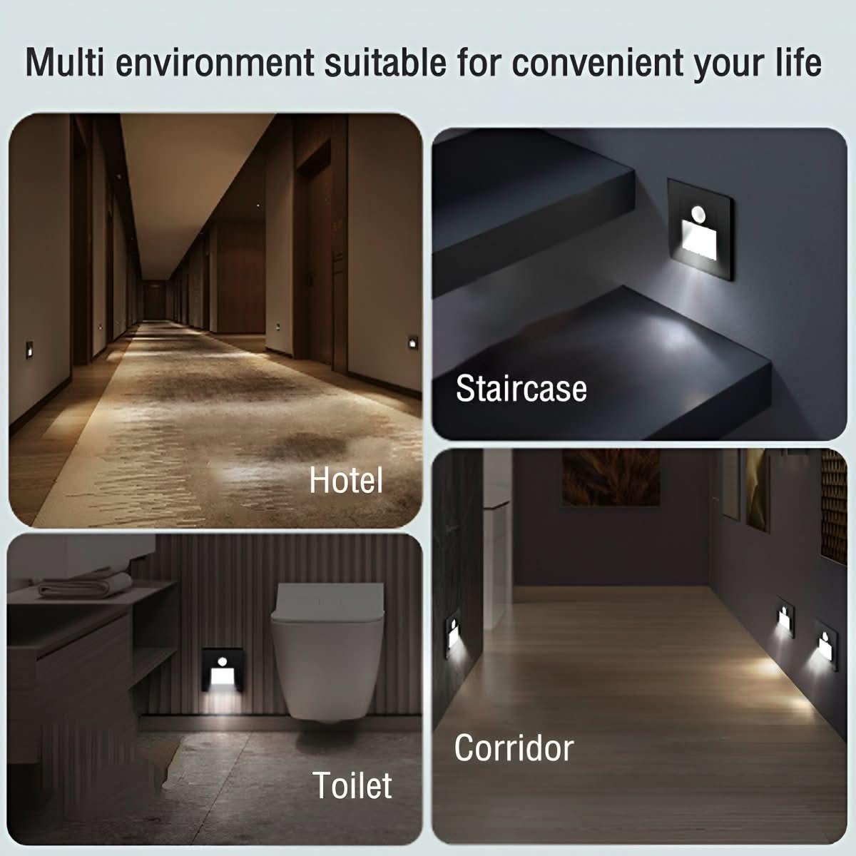 NovaGlow Slim Motion Sensor LED Wall Light — Automatic Hands-Free Illumination