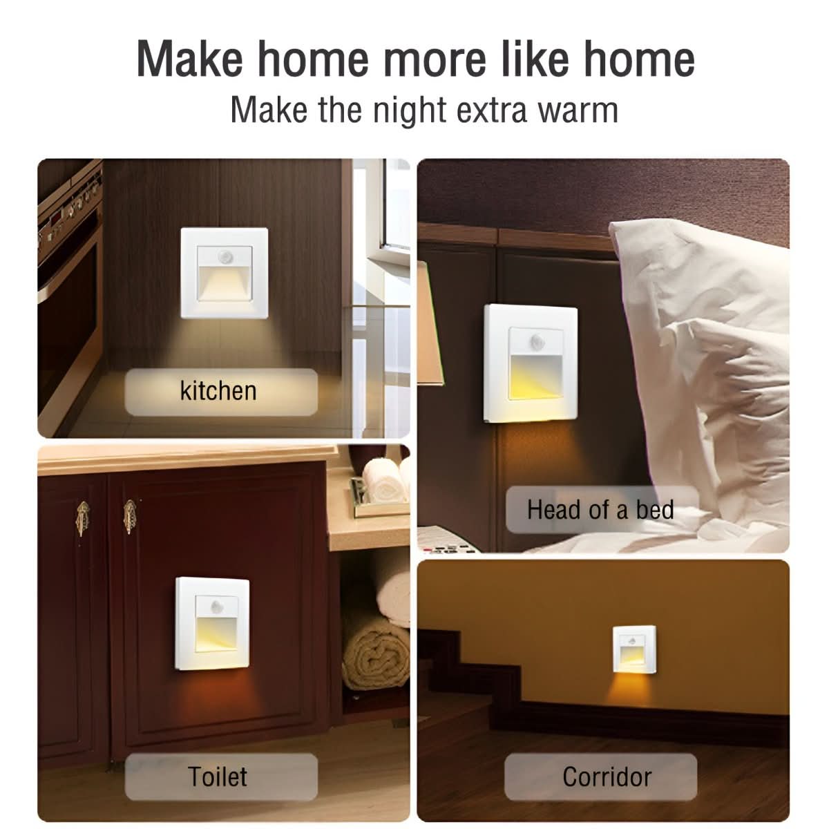 NovaGlow Slim Motion Sensor LED Wall Light — Automatic Hands-Free Illumination