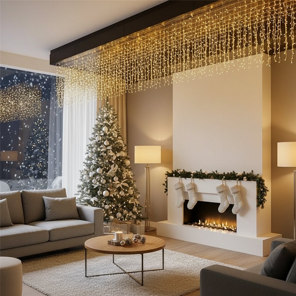 AuraGlow 5m LED String Lights — Eight Lighting Mode Settings