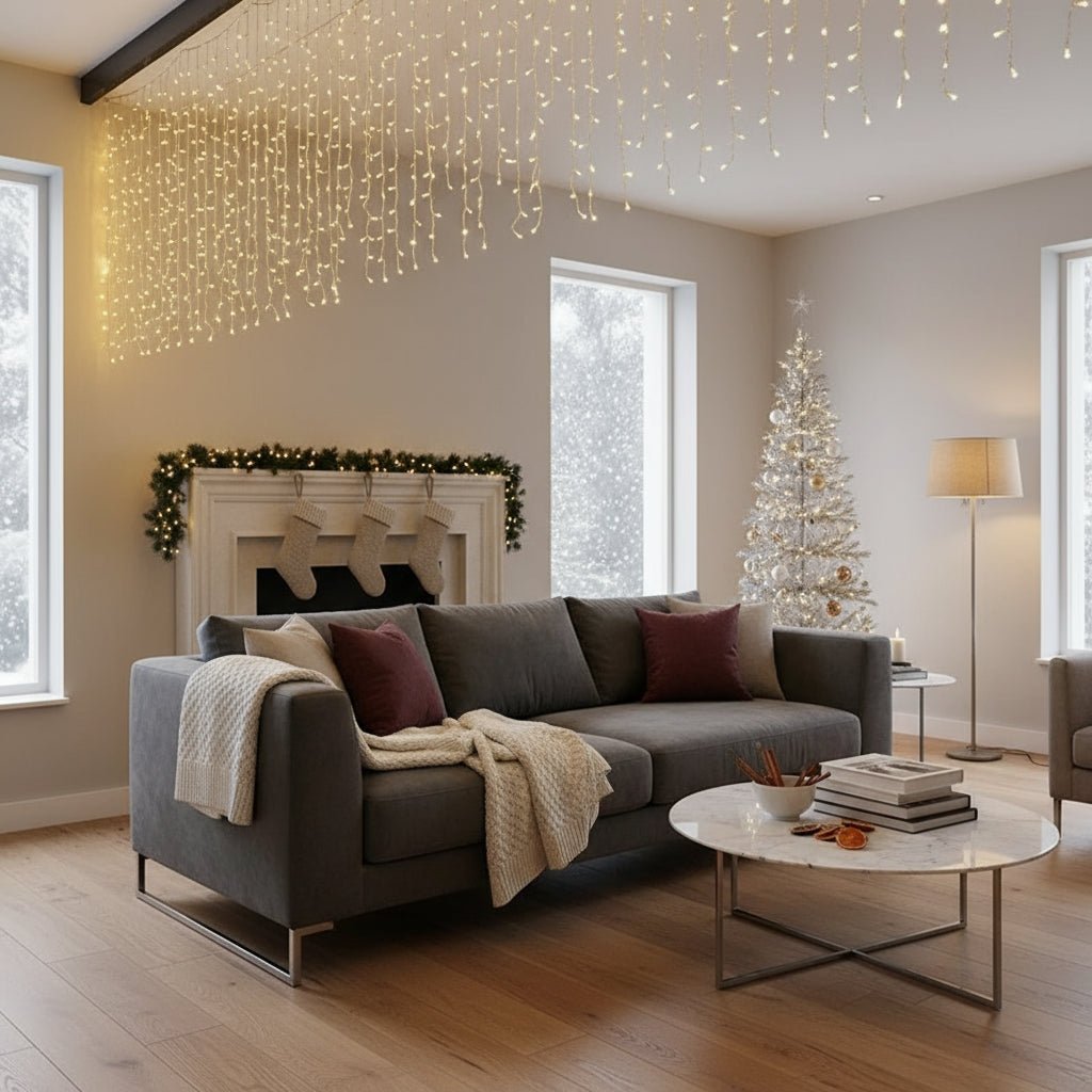 AuraGlow 5m LED String Lights — Eight Lighting Mode Settings