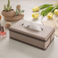 Aurora Elegant Handmade Faux Leather Tissue Holder Case — 23 × 12 × 9