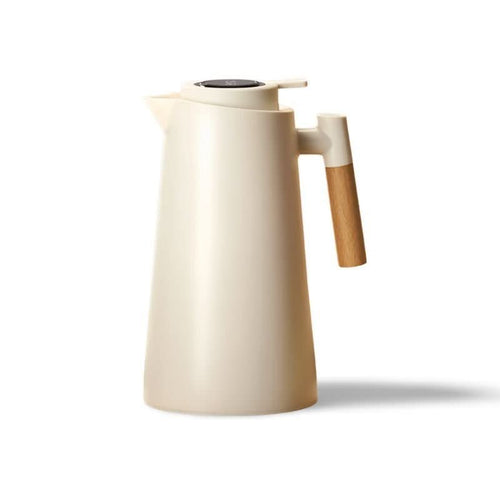 AeroWisp Thermos Flask — Premium Wood Handle, Integrated Temperature Display