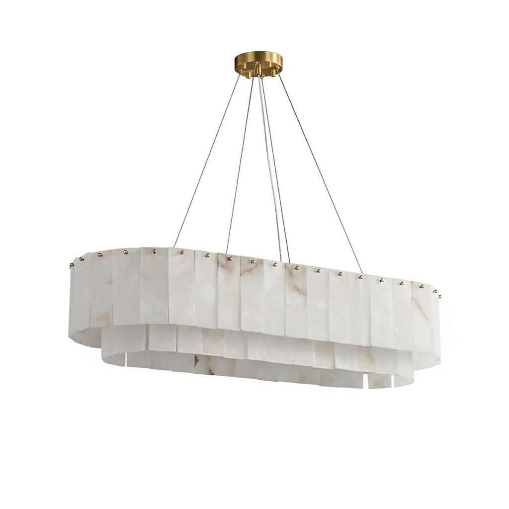 Layered Alabaster Ring Chandelier | wildoxy