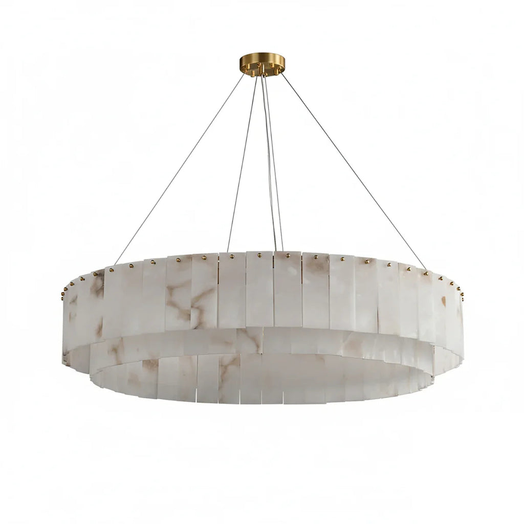 Layered Alabaster Ring Chandelier | wildoxy