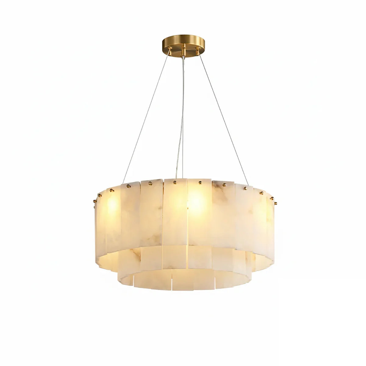 Layered Alabaster Ring Chandelier | wildoxy