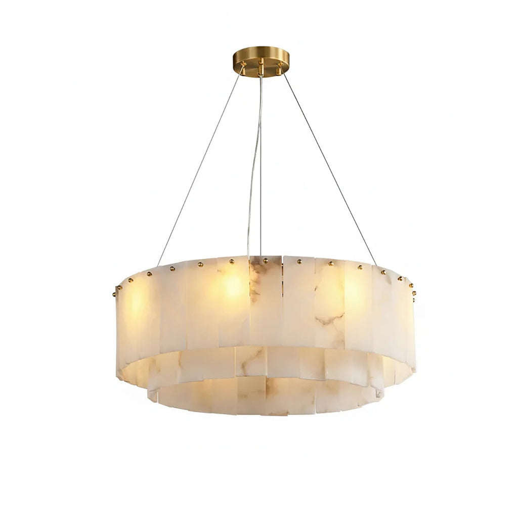 Layered Alabaster Ring Chandelier | wildoxy