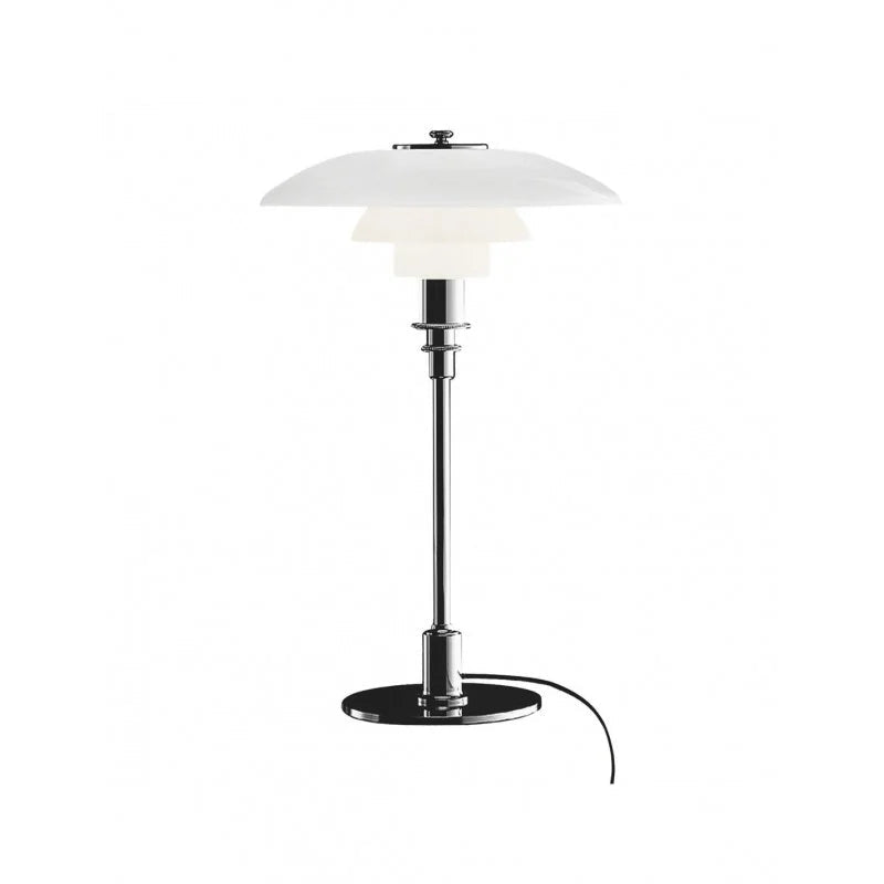 Layered Metal Table Lamp — Warm White LED, Cable Switch