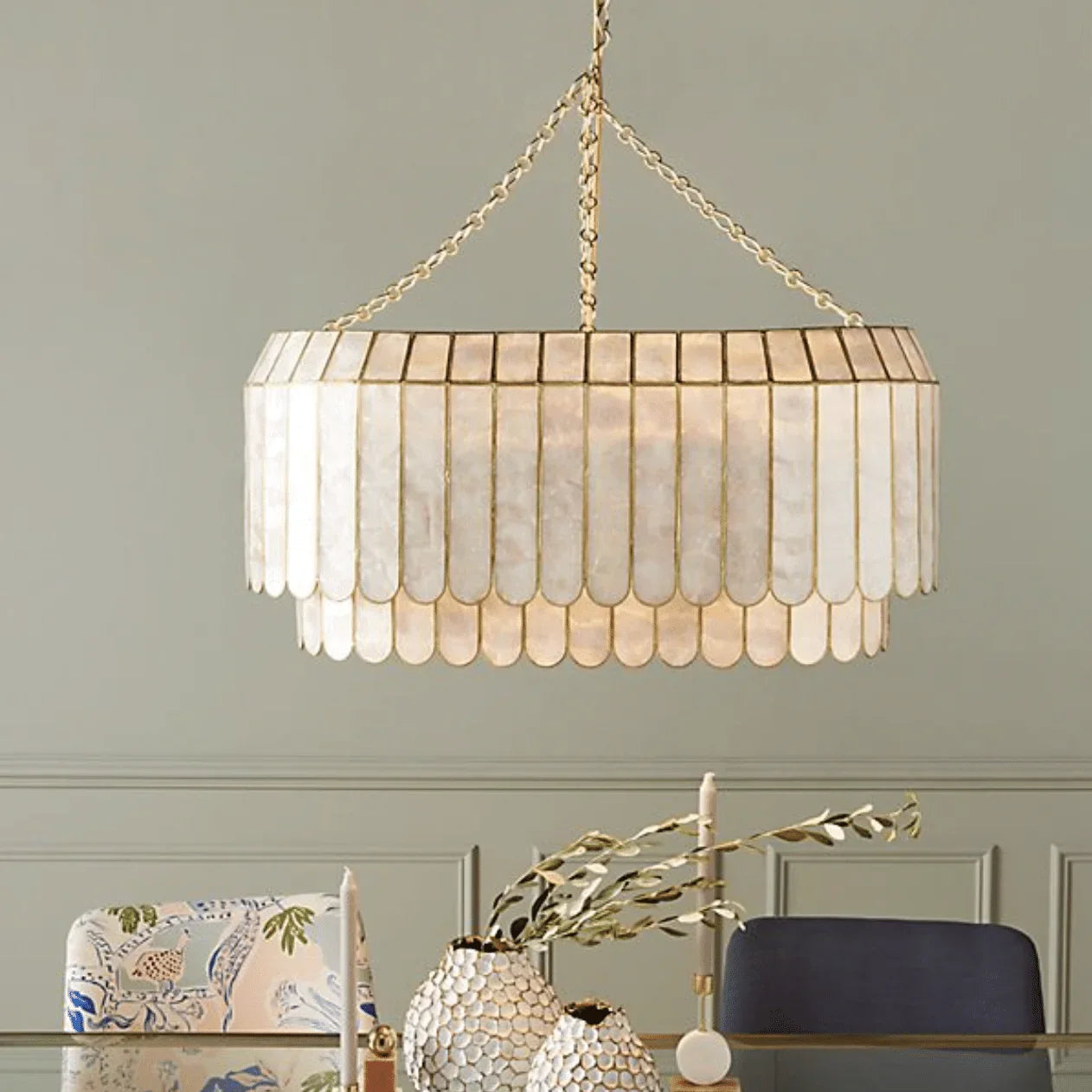 Light Luxury Shel Chandelier | wildoxy