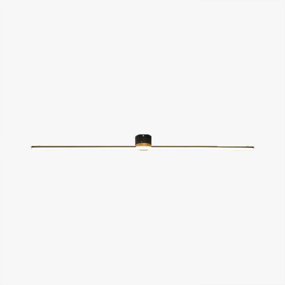 Strakke lineaire plafondlamp van 24 inch - opbouwmontage, slank metalen frame, geïntegreerde led