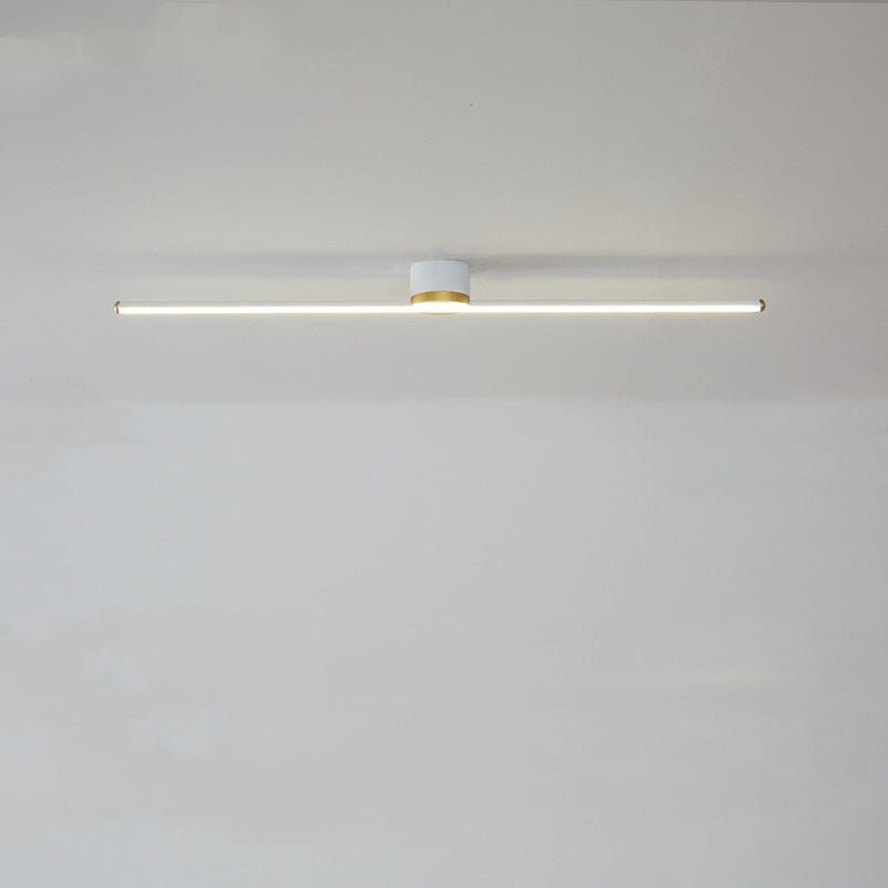 Strakke lineaire plafondlamp van 24 inch - opbouwmontage, slank metalen frame, geïntegreerde led
