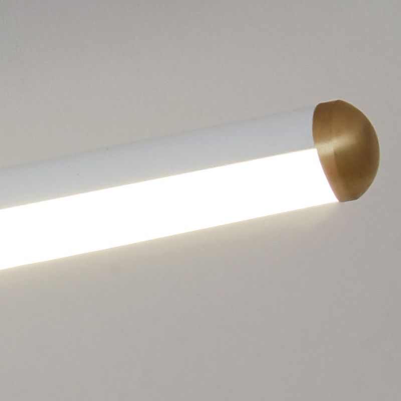 Strakke lineaire plafondlamp van 24 inch - opbouwmontage, slank metalen frame, geïntegreerde led
