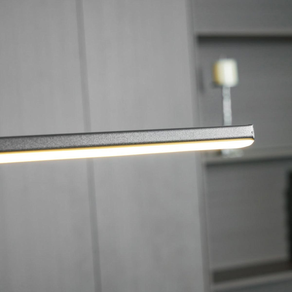 LED Island Pendant — 90/120/150cm, Dimmable, Black/Gold