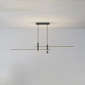 LED Island Pendant — 90/120/150cm, Dimmable, Black/Gold