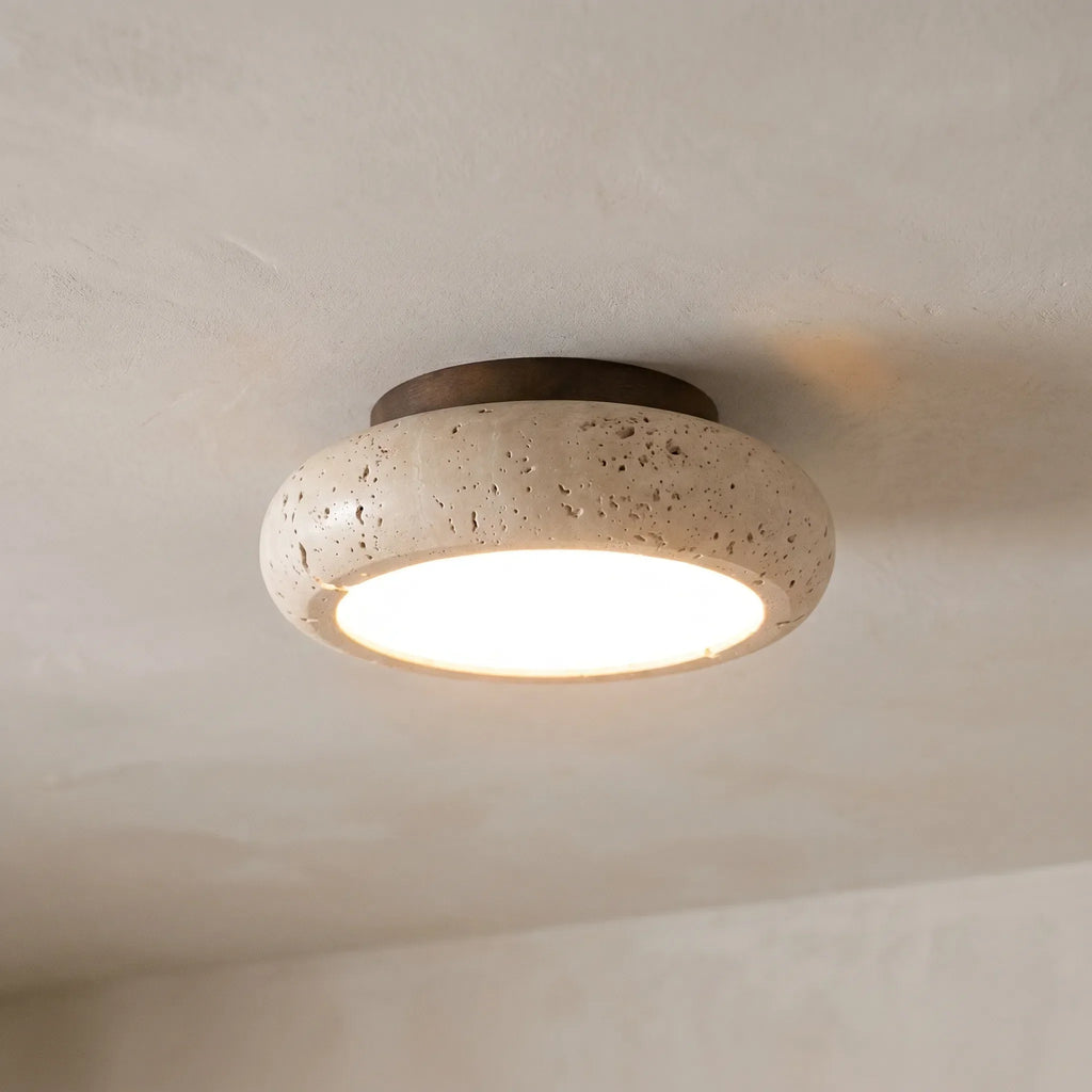 Round Flush Ceiling Light -  Illuminating Compact Spaces - Wildoxy