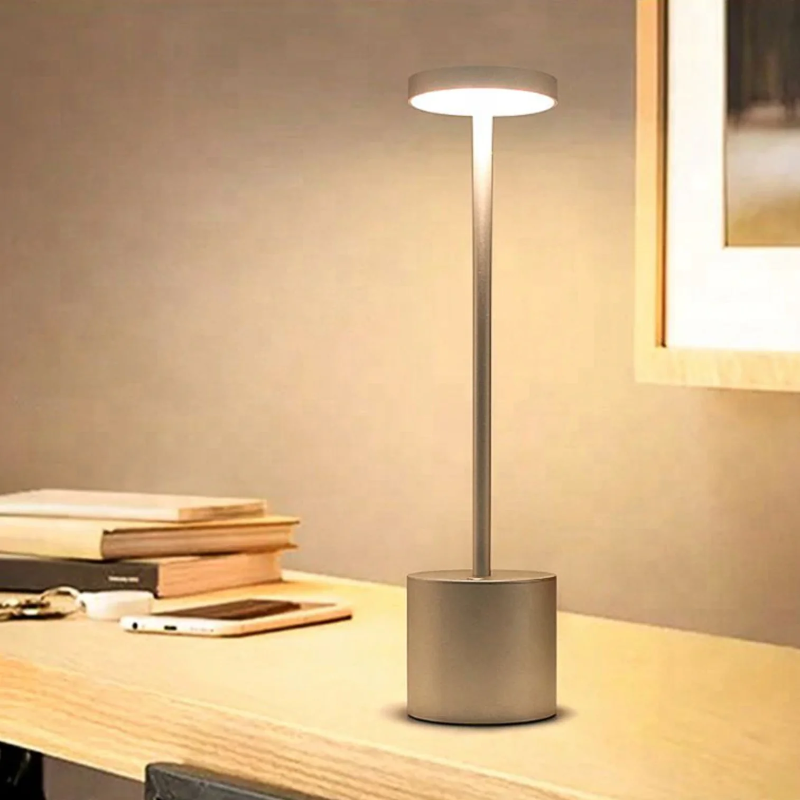 Bezprzewodowa, ładowalna lampa aluminiowa LED — z funkcją ściemniania, IP54