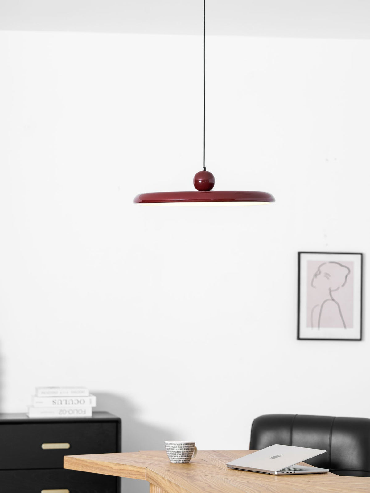 Lámpara colgante redonda LED Lola – Metal y acrílico, regulable, Ø30/40/50cm