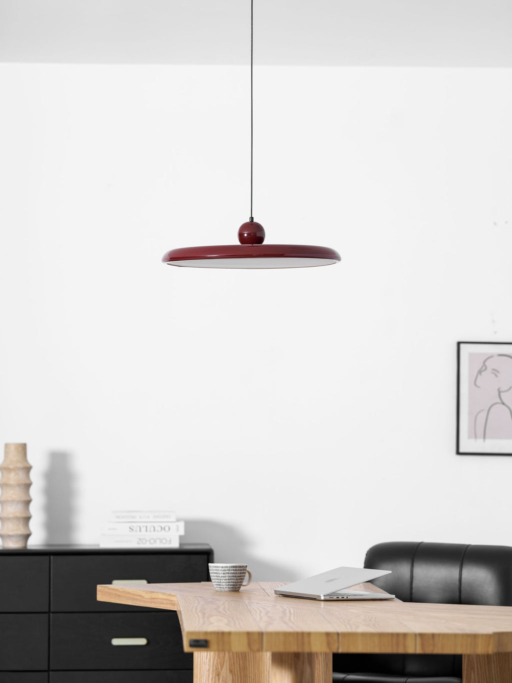 Lámpara colgante redonda LED Lola – Metal y acrílico, regulable, Ø30/40/50cm