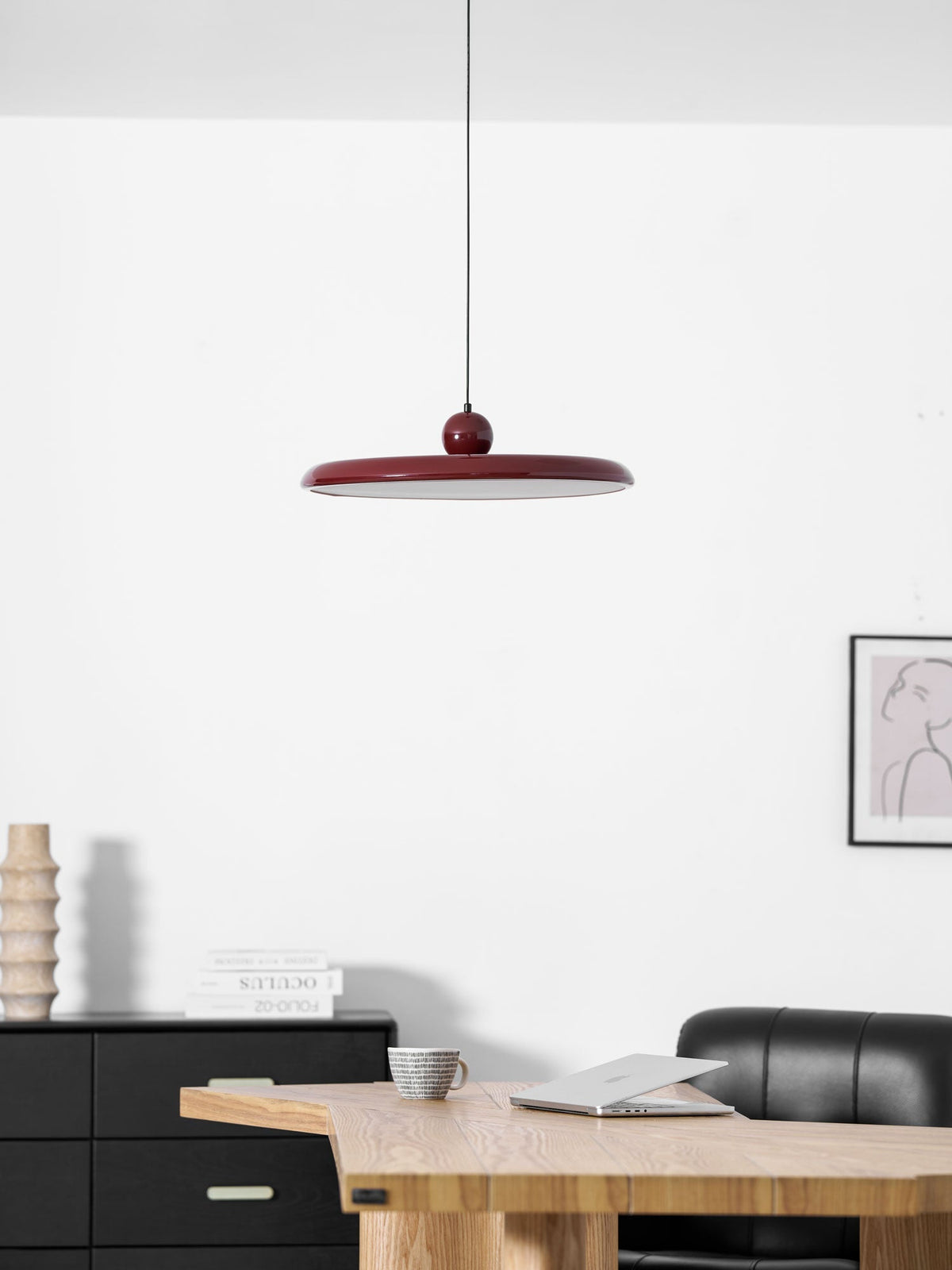 Lámpara colgante redonda LED Lola – Metal y acrílico, regulable, Ø30/40/50cm