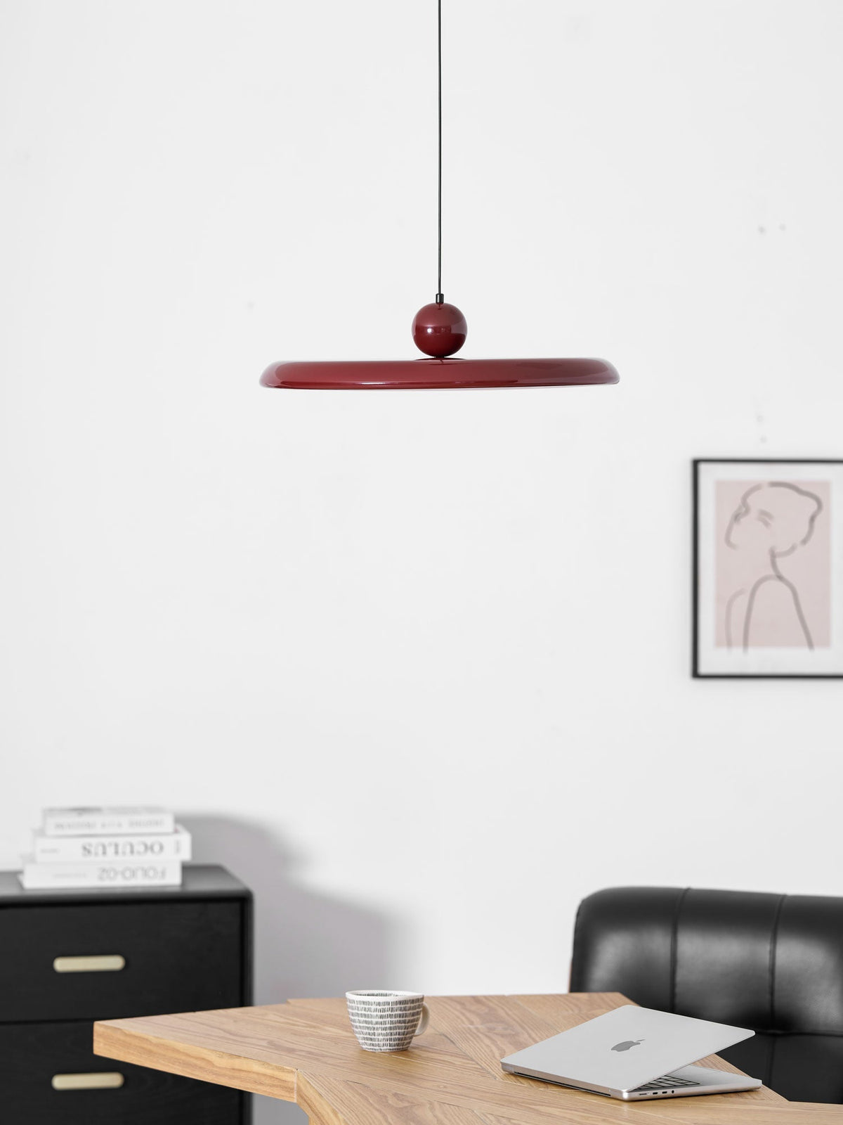 Lámpara colgante redonda LED Lola – Metal y acrílico, regulable, Ø30/40/50cm
