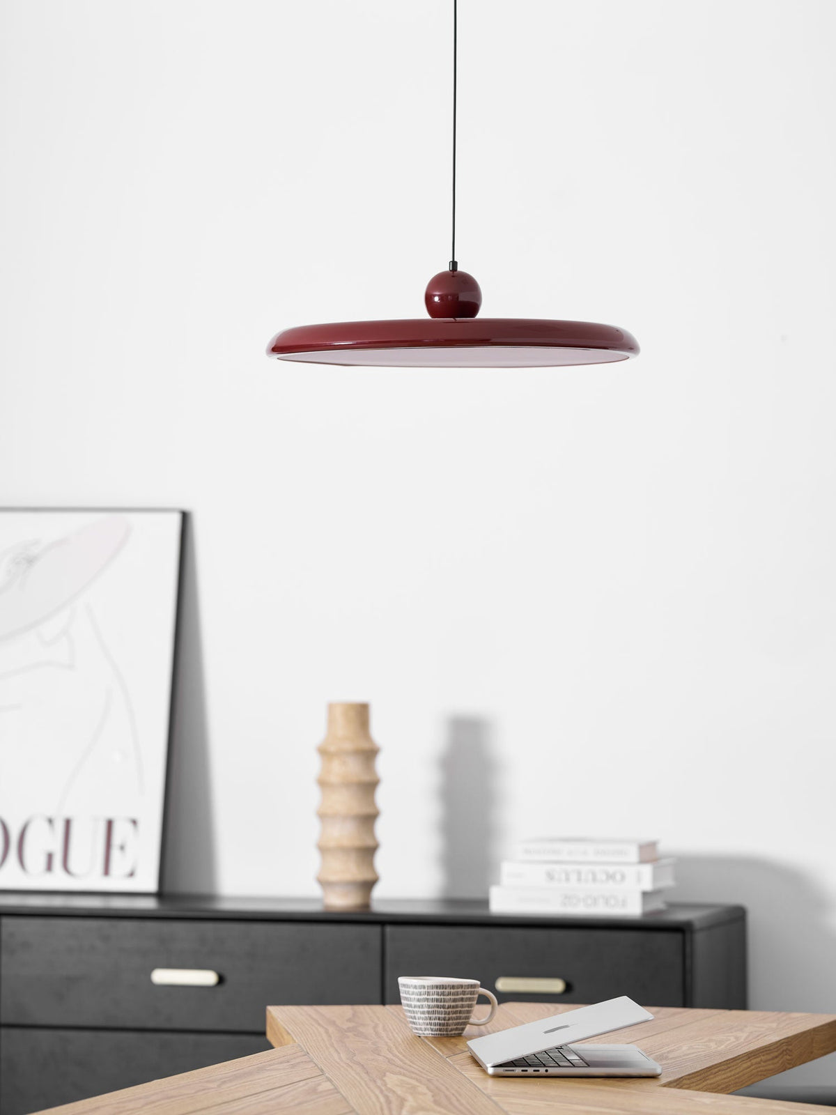 Lámpara colgante redonda LED Lola – Metal y acrílico, regulable, Ø30/40/50cm