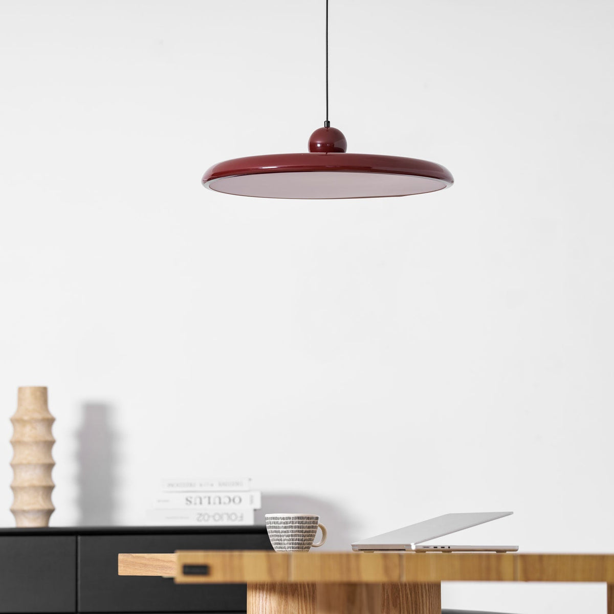 Lámpara colgante redonda LED Lola – Metal y acrílico, regulable, Ø30/40/50cm