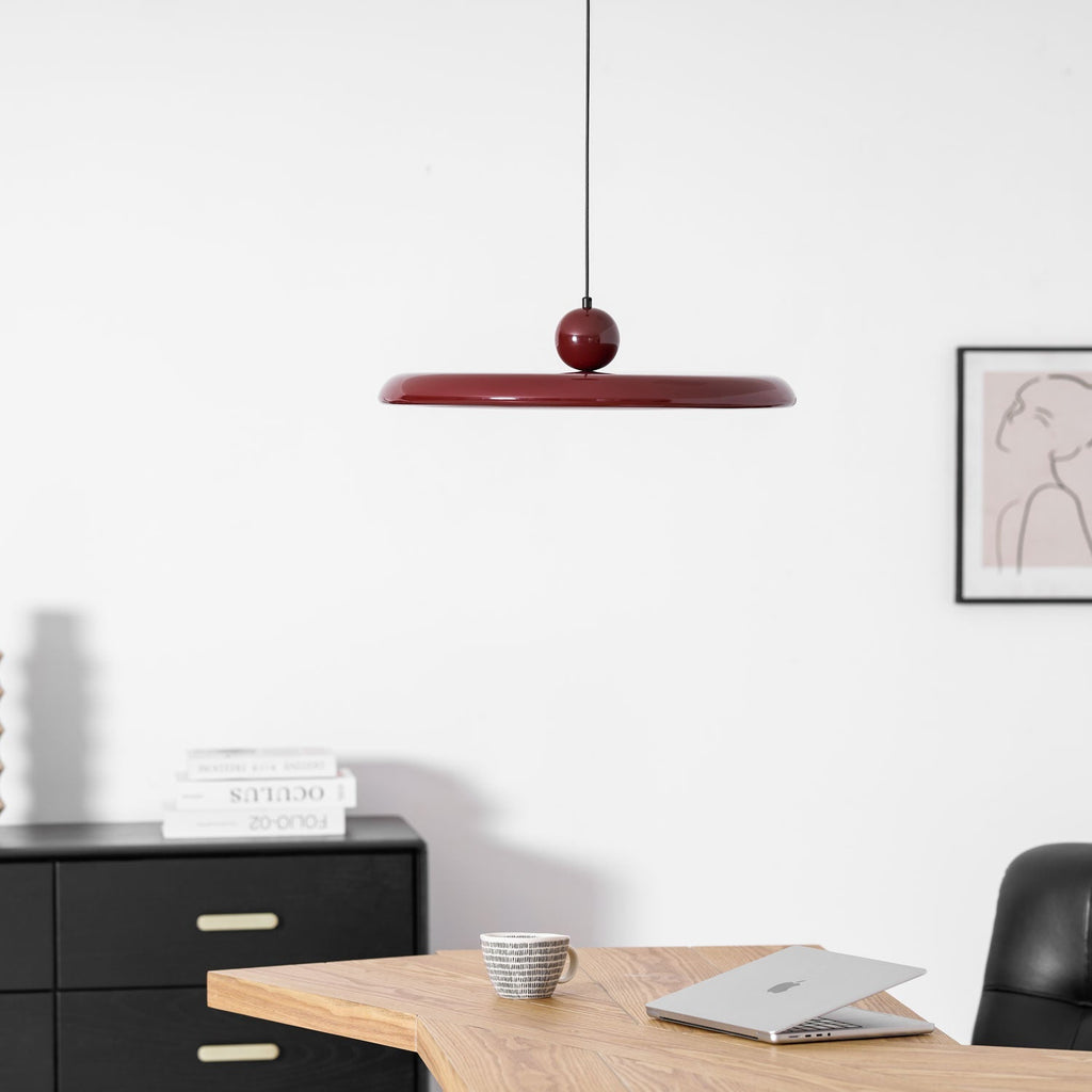 Lámpara colgante redonda LED Lola – Metal y acrílico, regulable, Ø30/40/50cm