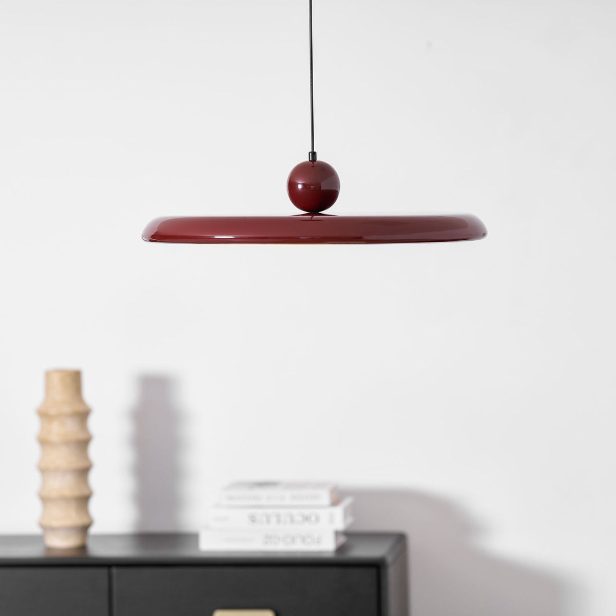 Lámpara colgante redonda LED Lola – Metal y acrílico, regulable, Ø30/40/50cm
