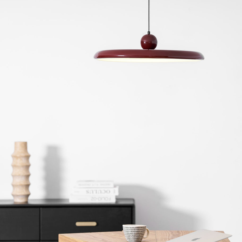 Lámpara colgante redonda LED Lola – Metal y acrílico, regulable, Ø30/40/50cm
