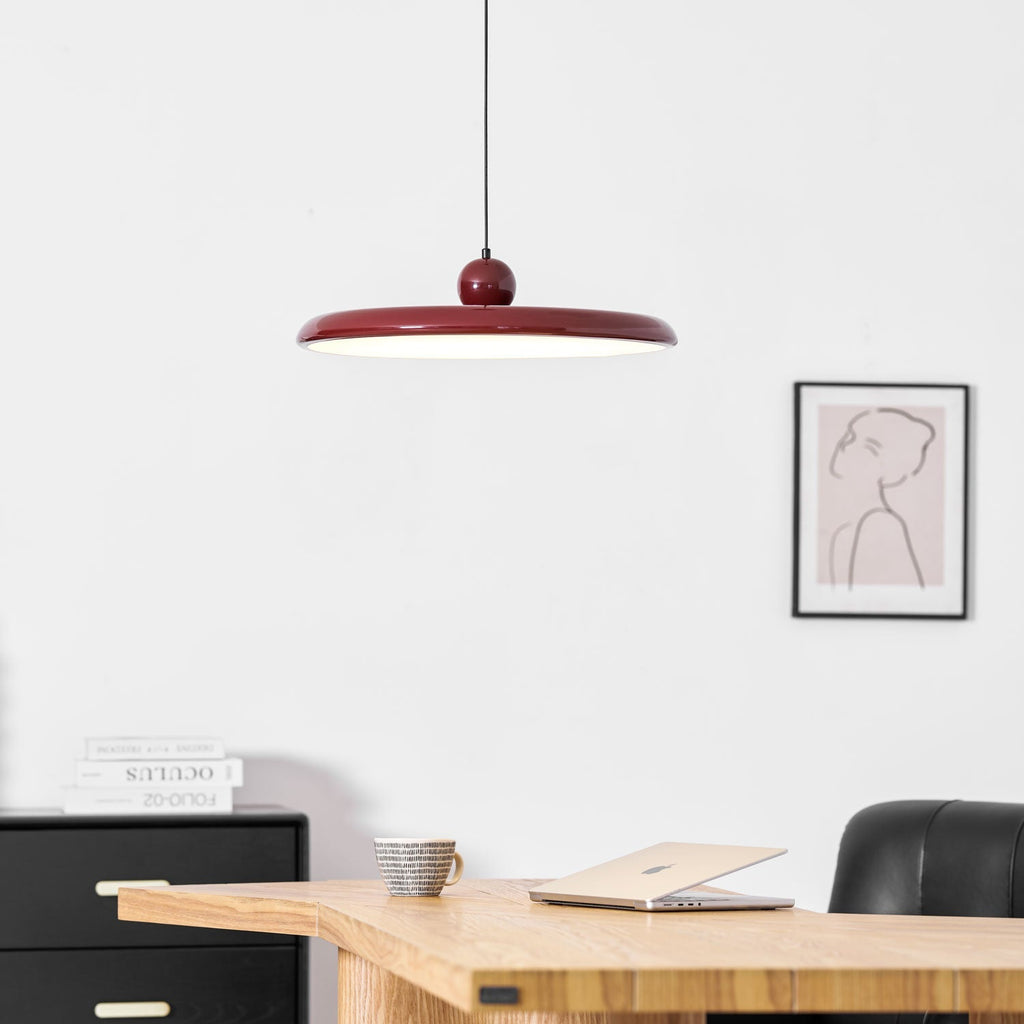 Lámpara colgante redonda LED Lola – Metal y acrílico, regulable, Ø30/40/50cm